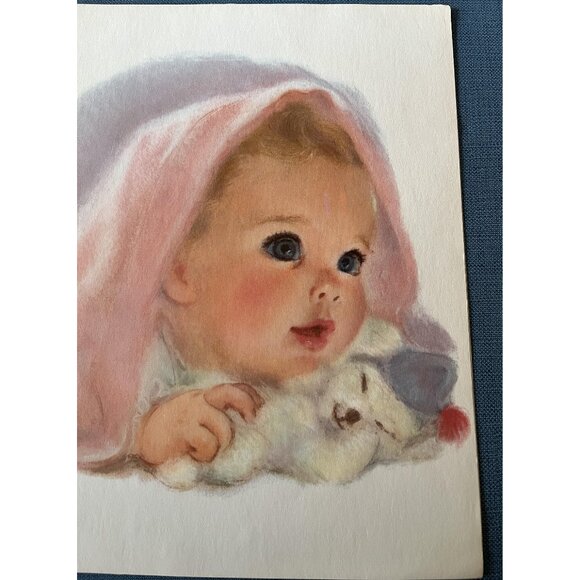 Vintage Set of 5 American Baby Girl Art Prints Northern Paper Mills 1960 - Picture 8 of 16